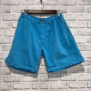 Chubbies Shorts Mens Medium Blue 7" Elastic Waist Cotton